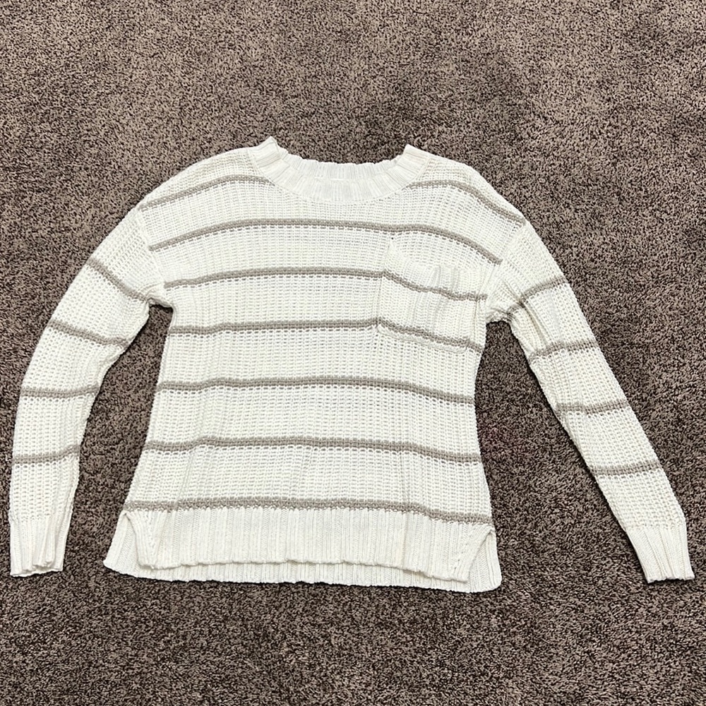 Striped American eagle pullover sweater